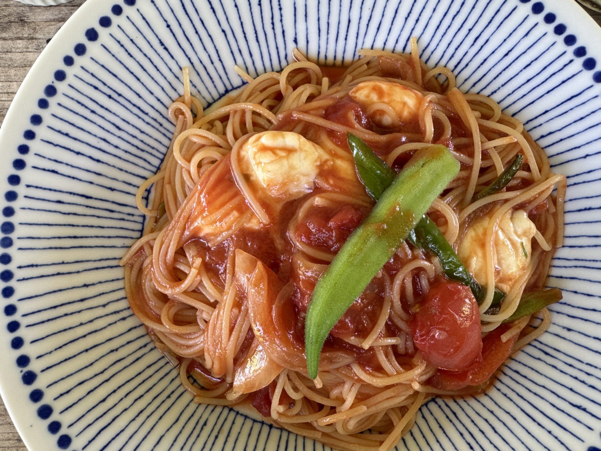 キッチンみはら　パスタ　真上